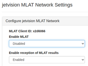 jetvision MLAT settings after disabling
