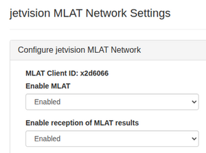 jetvision MLAT settings before disabling